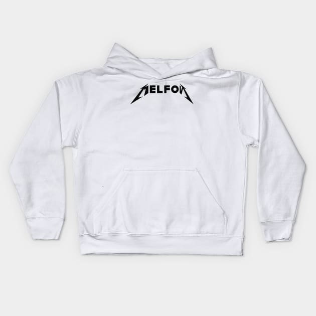 Melfon Kids Hoodie by Quitters Never Give Up